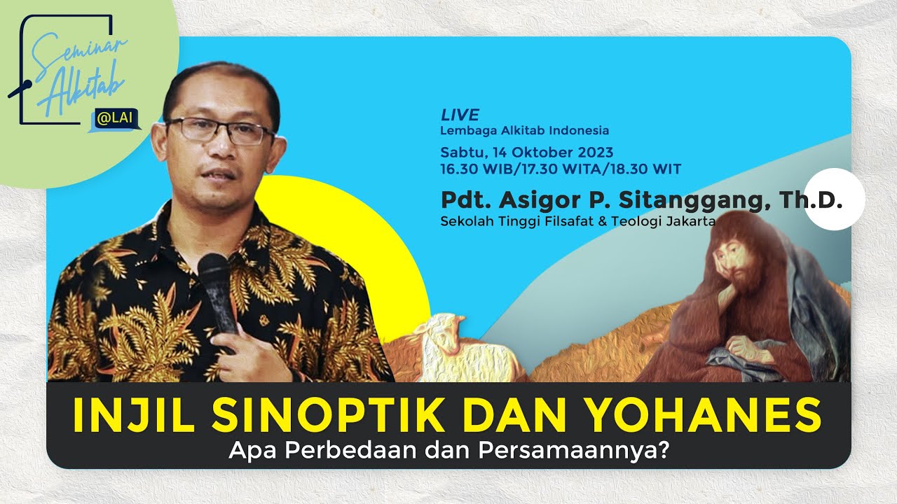 Injil Sinoptik dan Yohanes: Apa Perbedaan dan Persamaannya?
